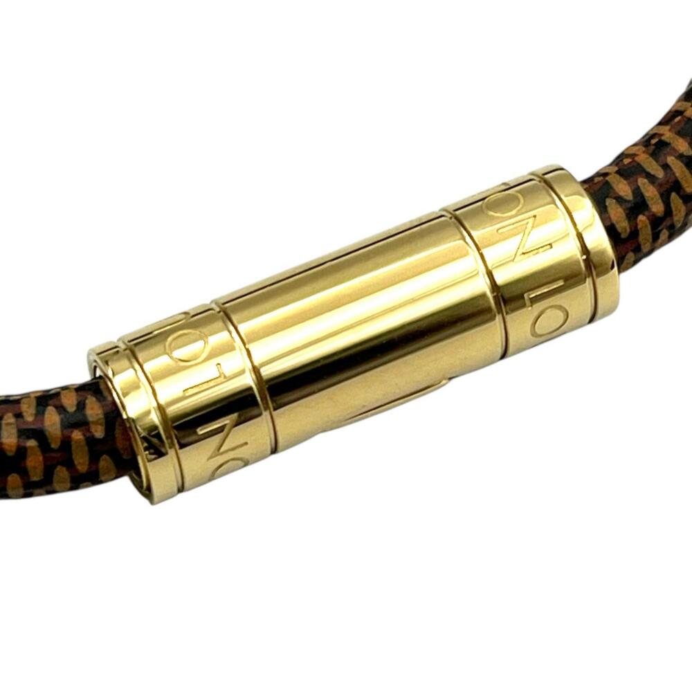 LOUIS VUITTON Brown Damier Canvas Charm Bracelet - Picture 4 of 7